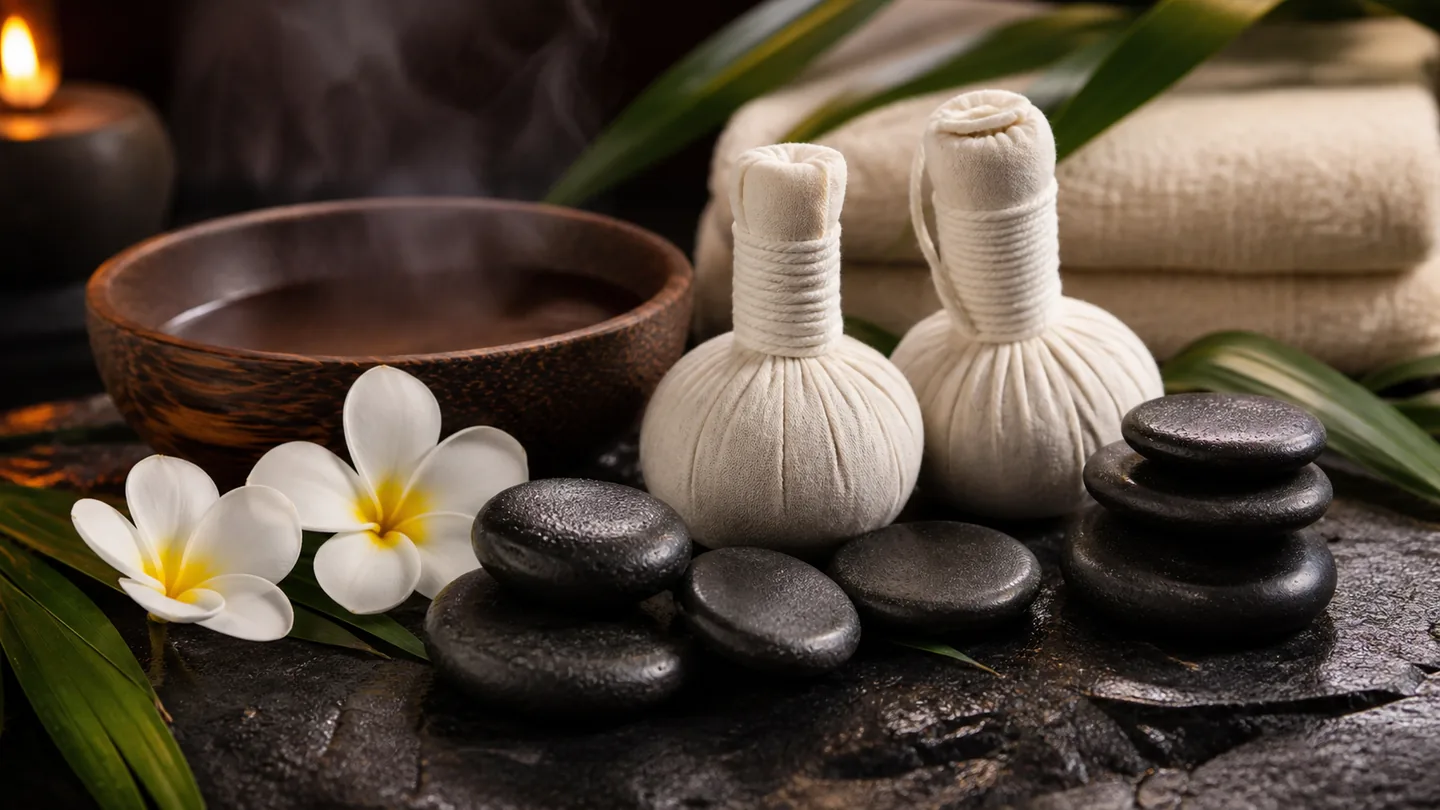 Hot Stone & Herbal Compress
